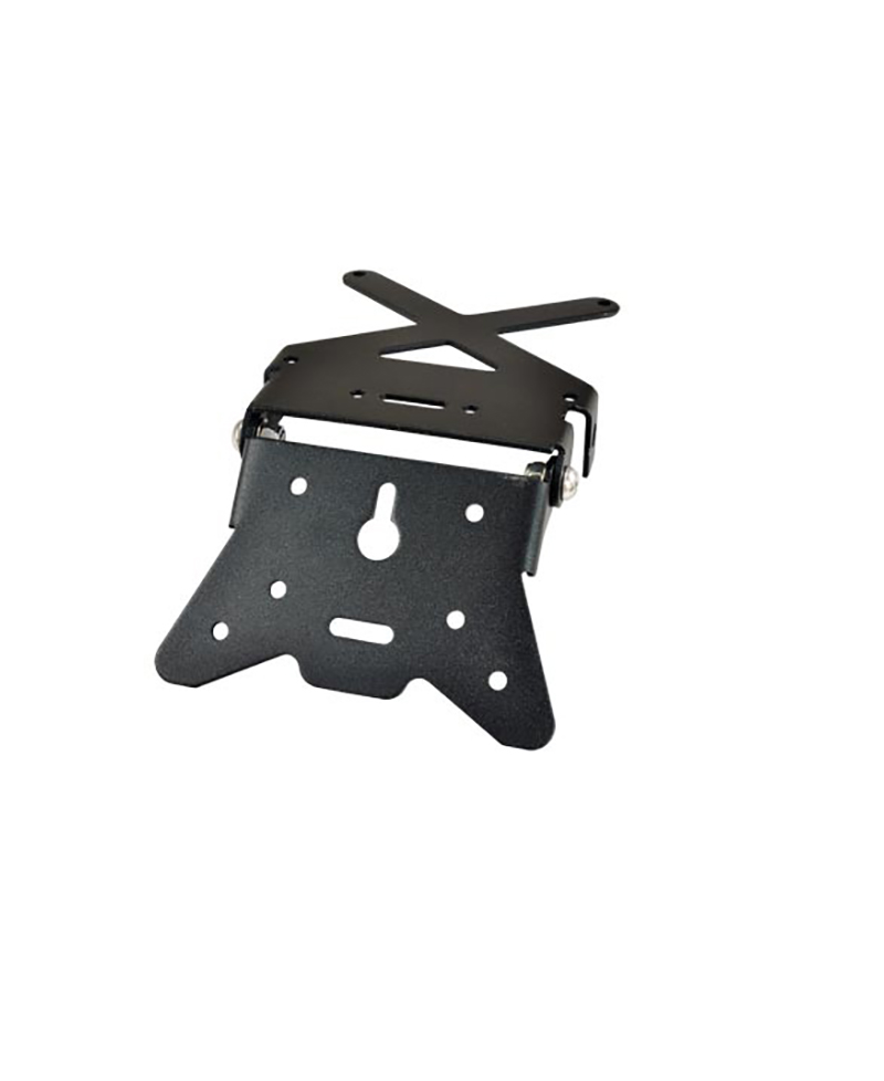 SUPPORT DE PLAQUE D IMMATRICULATION ORIENTABLE TUN'R ALUMINIUM NOIR