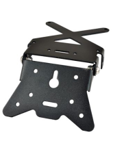 SUPPORT DE PLAQUE D IMMATRICULATION ORIENTABLE TUN'R ALUMINIUM NOIR
