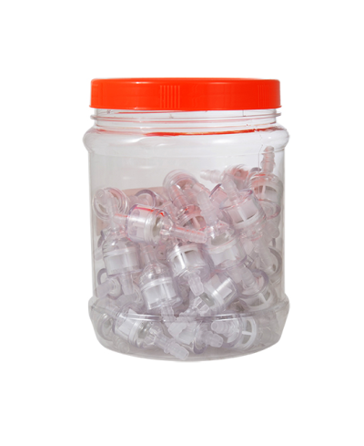 FILTRE ESSENCE TUN'R TRANSPARENT CYLINDRIQUE D6 (BOITE DE 50)