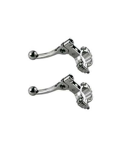 LEVIER DECOMPRESSEUR/STARTER CYCLO TUN'R CHROME METAL (X2)
