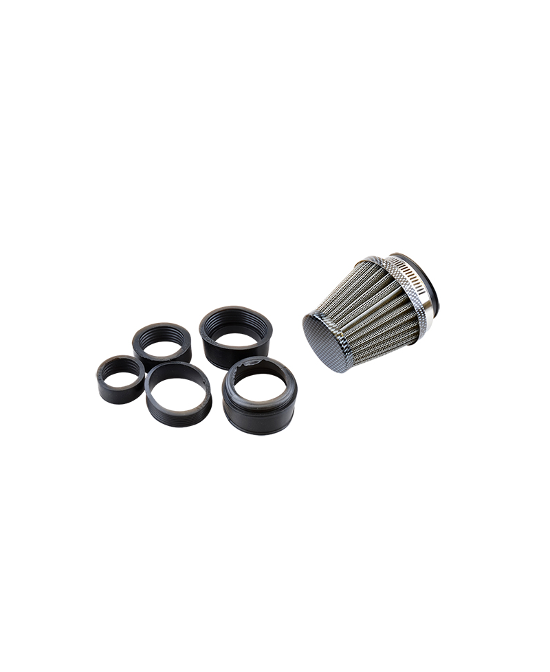 FILTRE A AIR TUN'R D28-35-42-45-46-47-48-49-50-52-53-54 CONIQUE KN GM DROIT CARBONE