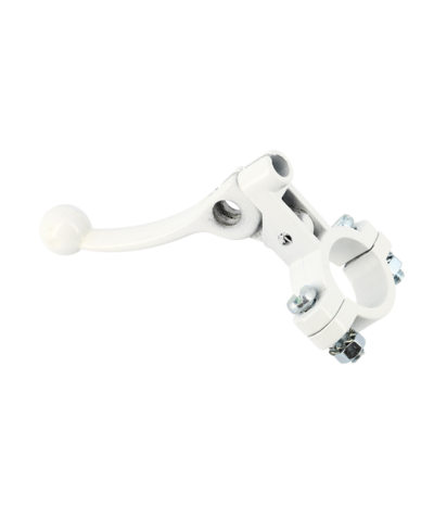 LEVIER DECOMPRESSEUR/STARTER CYCLO TUN'R BLANC METAL