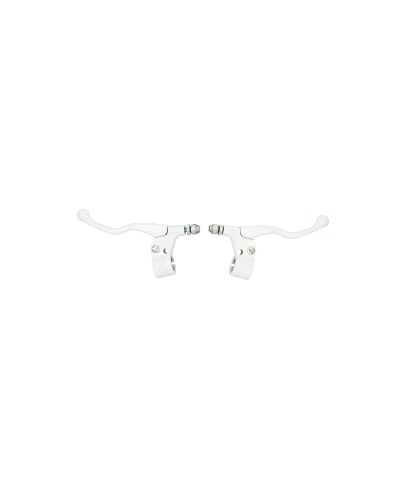 LEVIER FREIN CYCLO TUN'R ALU BLANC COURT (PR)