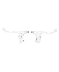 LEVIER FREIN CYCLO TUN'R ALU BLANC COURT (PR)