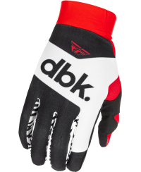 Gants FLY RACING Pro Lite DBK - noir/blanc/rouge - Taille XS