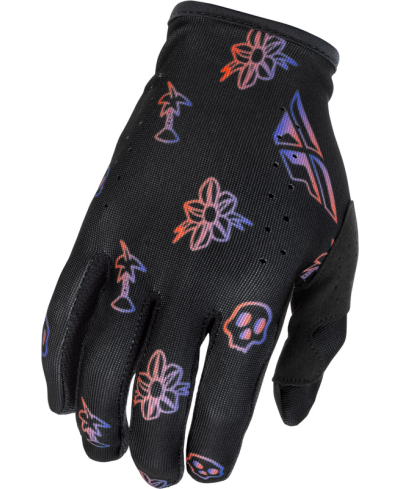 Gants FLY RACING Lite Outline Special Edition - noir/rouge/violet - Taille XXL