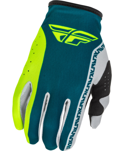 Gants FLY RACING Lite - gris/Lime/Teal - Taille XXL
