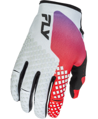 Gants FLY RACING Kinetic - gris/rouge/violet/noir - Taille XXL