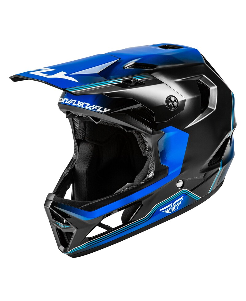 Casque velo FLY RACING Rayce Repeat - noir/bleu fonce - M