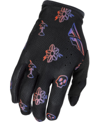 Gants enfant FLY RACING Lite Outline Special Edition - noir/rouge/violet - Taille YM