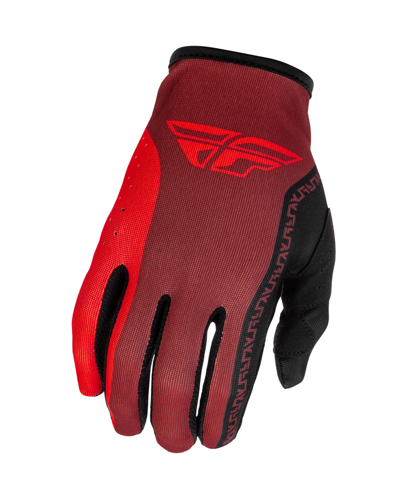 Gants enfant FLY RACING Lite - rouge/noir - Taille YS
