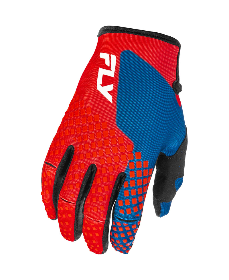 Gants enfant FLY RACING Kinetic - rouge/blanc/bleu - Taille YS