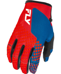 Gants enfant FLY RACING Kinetic - rouge/blanc/bleu - Taille YL