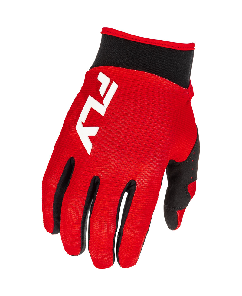 Gants enfant FLY RACING F-16 - noir/rouge - Taille YXXXS