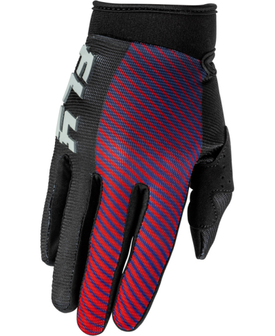 Gants enfant FLY RACING F-16 - noir/rouge/violet - Taille YXXXS