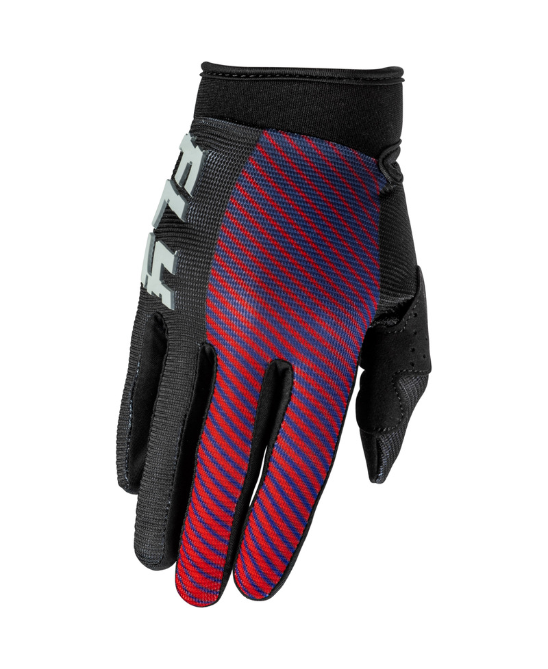 Gants enfant FLY RACING F-16 - noir/rouge/violet - Taille YL