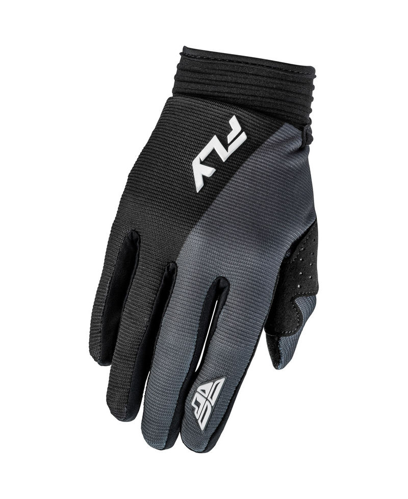 Gants enfant FLY RACING F-16 - gris/noir/blanc - Taille YXS