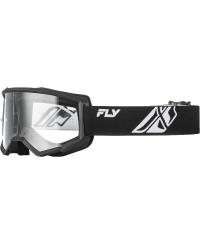 Masque FLY RACING Focus noir/blanc - Ã©cran clair - Taille