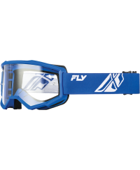 Masque FLY RACING Focus bleu/blanc- Ã©cran clair - Taille