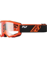 Masque FLY RACING Focus noir/orange - Ã©cran clair - Taille