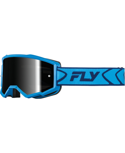 Masque FLY RACING Zone bleu/navy- Ã©cran noir - Taille
