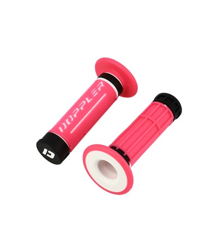 REVETEMENT/POIGNEE DOPPLER GRIP 3D ROSE/BLANC/NOIR (PR)