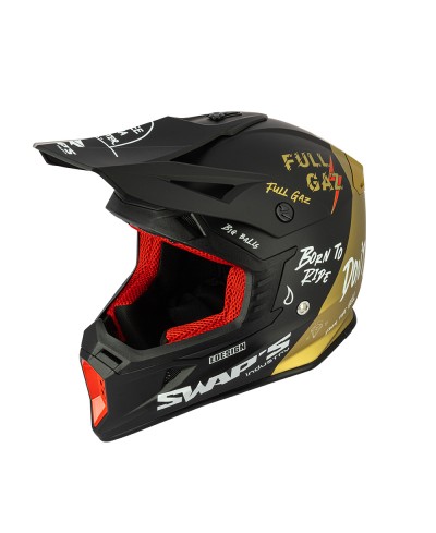 Casque SWAP cross S849 2FASTER Full Gas L