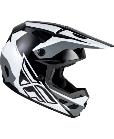 Casque FLY RACING Kinetic Crest Taille L - noir/blanc/gris
