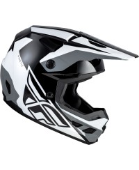 Casque FLY RACING Kinetic Crest Taille L - noir/blanc/gris