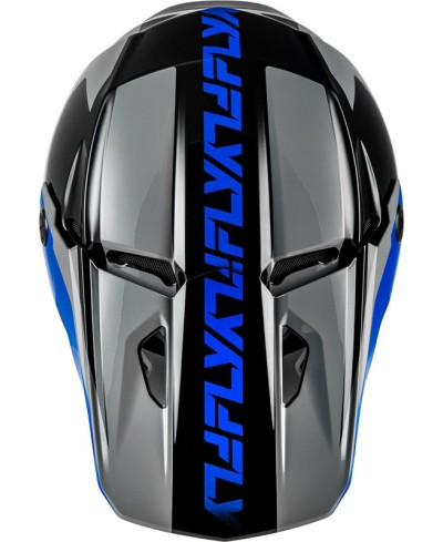 Casque FLY RACING Kinetic Crest - gris/noir/bleu - Taille S