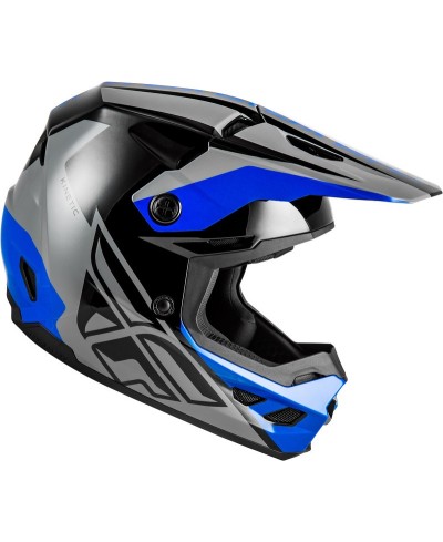 Casque FLY RACING Kinetic Crest - gris/noir/bleu - Taille S