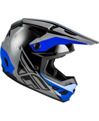 Casque FLY RACING Kinetic Crest - gris/noir/bleu - Taille S