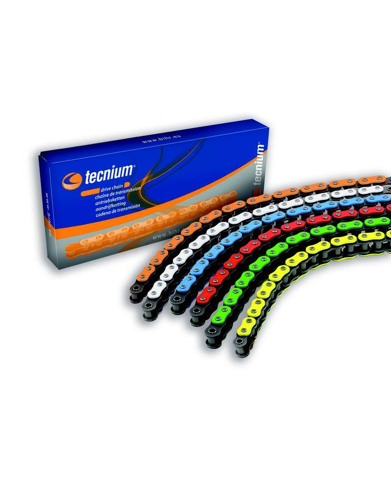 Chaine de transmission orange TECNIUM 420SV 140 maillons