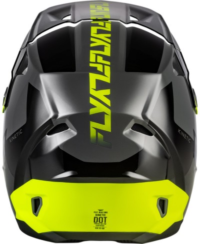 Casque FLY RACING Kinetic Crest - gris/noir/jaune fluo - Taille M