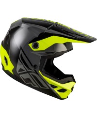 Casque FLY RACING Kinetic Crest - gris/noir/jaune fluo - Taille M