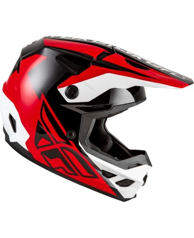 Casque FLY RACING Kinetic Crest - rouge/noir/blanc - Taille XL