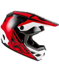 Casque FLY RACING Kinetic Crest - rouge/noir/blanc - Taille XL
