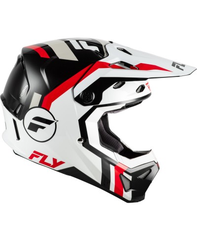 Casque FLY RACING Formula CP Seal - blanc/noir/rouge - Taille L