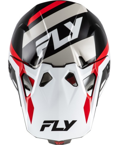Casque FLY RACING Formula CP Seal - blanc/noir/rouge - Taille L