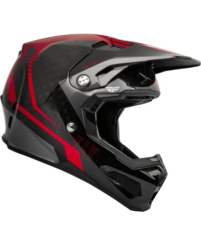 Casque FLY RACING Formula Carbon Tracer - Red/Black - Taille XS