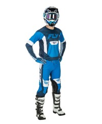 Gants enfant FLY RACING Lite - bleu/blanc - Taille YM