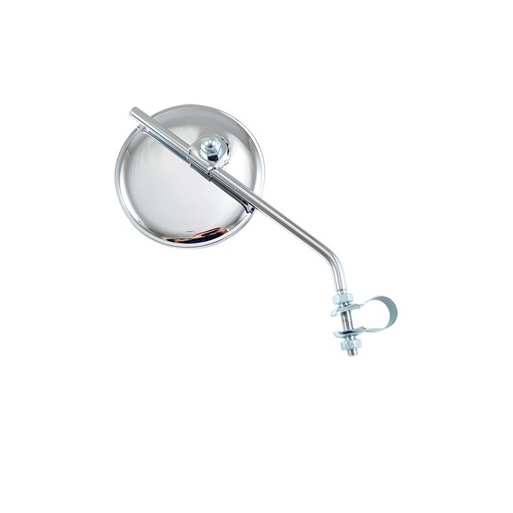 RETRO UNIVERSEL REVERSIBLE* ROND D 8 ACIER CHROME A COLLIER AJUSTABLE EN HAUTEUR