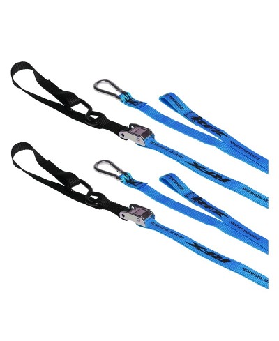 Sangles d'arrimage RFX série 1.0 Race (Bleu/Noir) avec boucle supplémentaire et mousqueton