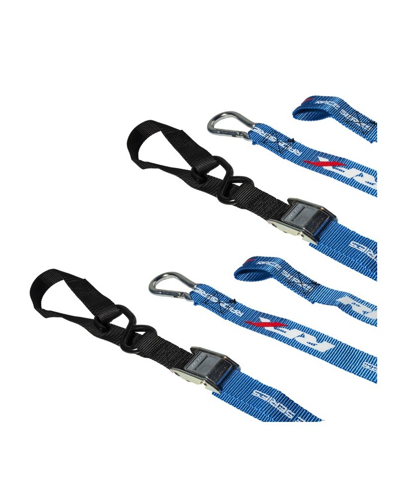 Sangles d'arrimage RFX série 1.0 Race (GB LTD) avec boucle supplémentaire et clip mousqueton