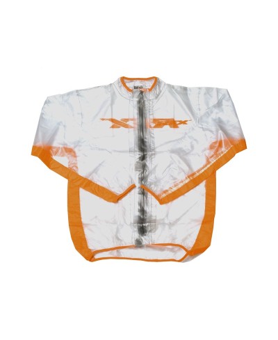 Veste de pluie RFX sport (Transparent/Orange) - taille enfant S (6-8 ans)