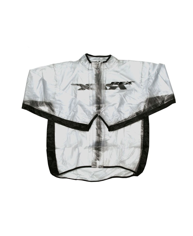 Veste de pluie RFX sport (Transparent/Noir) - taille enfant S (6-8)