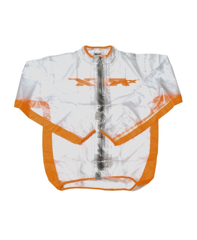 Veste de pluie RFX sport (Transparent/Orange) - taille enfant L (10-12 ans)