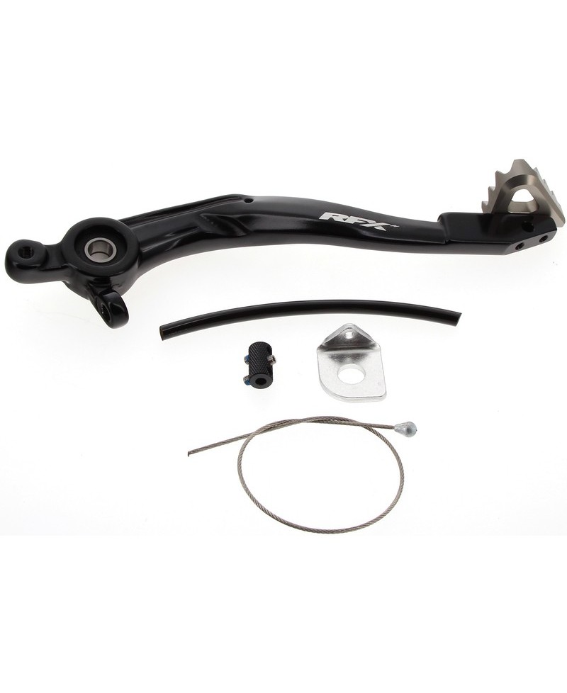 Pédale de frein arrière RFX Pro Series anodisé dur noir/titane