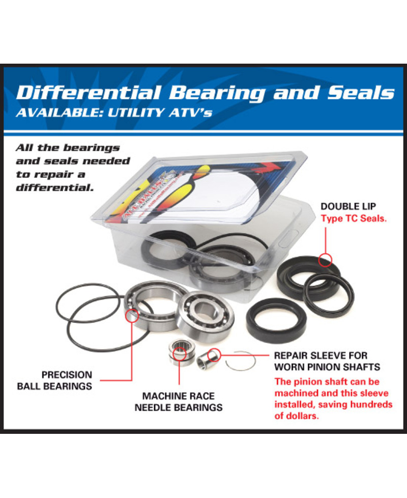 Kit roulements & joints de différentiel ALL BALLS Polaris Sportsman 450/570 - 25-2105