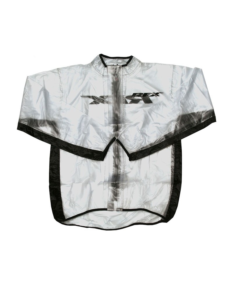 Veste de pluie RFX sport (Transparente/Noir) - taille enfant M (8-10 ans)